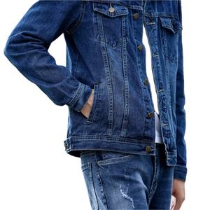 Veste en jean pour homme, style américain, design tendance, style urbain, avec protection moto, coupe décontractée - Product Image 5