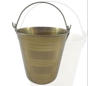 Cubo de hielo de champán de Metal de aluminio dorado con tapa, Natural utensilio de cocina, artículos para bebidas, artículos para servir, enfriadores de vino - Product Image 5