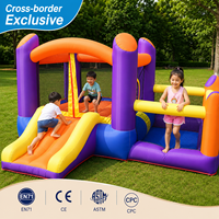 Vente en gros, MOQ 50, Châteaux gonflables pour fêtes, événements familiaux et jardins, 300x280x170cm avec toboggan et zone de saut