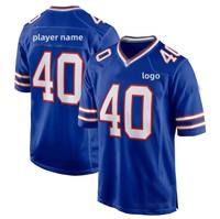 Maillot de football américain sur mesure 100% polyester respirant antibactérien évacuant l'humidité Manches courtes Uniformes universitaires