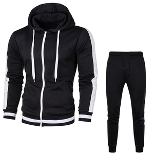 Chándal de cuello redondo para hombre, venta al por mayor, chándal de gimnasio de color personalizado, chándal, conjuntos de ropa deportiva para hombre, jogging de algodón - Product Image 5