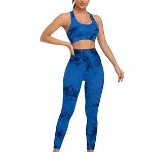 Conjuntos de Yoga para Mujer al por Mayor de Alta Calidad, Talla XL, con Logotipo Personalizado, Bra Elegante, Material Transpirable, Leggings de Cintura Alta - Product Image 1