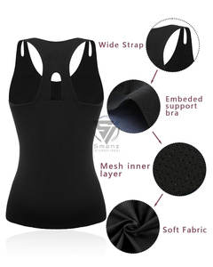 Soutien-gorge de sport pour femme, tricoté, écologique, léger, respirant, dos en U profond, haute résistance, antichoc, avec soutien intégré, style débardeur de fitness - Product Image 3