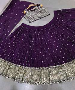 Diseñador Lahenga Choli Sharara blusa pesada exclusiva mujeres indias India Pakistán ropa tradicional Ropa Étnica ropa - Product Image 4