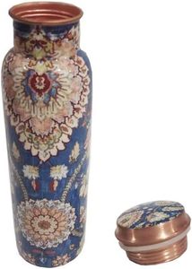 Botella de agua de cobre puro Ayurvédico de gran demanda, diseño personalizado para beber directamente - Product Image 4