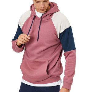 Venta al por mayor de lujo 100% algodón polar pulóver con capucha para los hombres de gran tamaño bordado estilo pesado comodidad combinada lavado - Product Image 1