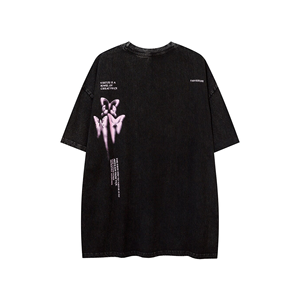 เสื้อยืดโอเวอร์ไซส์สำหรับผู้ชายเสื้อยืดผ้าฝ้าย100% เสื้อยืดวินเทจใส่ได้ทั้งชายและหญิงลายกราฟิก - Product Image 2