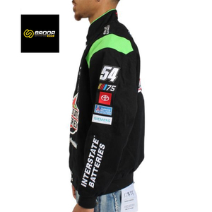 Venta al por mayor Oem Odm 100% algodón F1 Formula motocicleta chaqueta personalizada bordado logo parche todo sobre Vintage Nascar carrera chaqueta hombres - Product Image 5