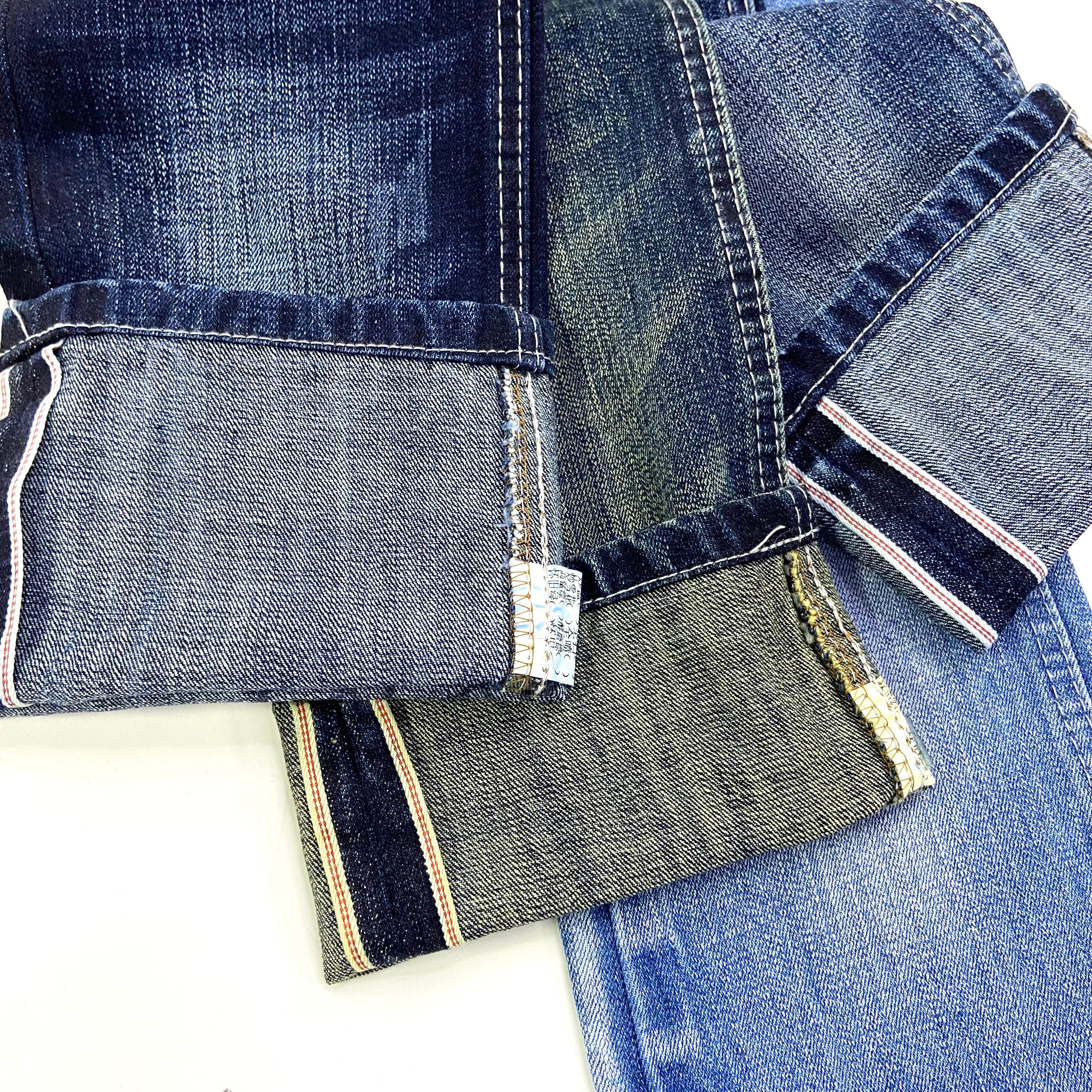 Top Grade 100% Cotton Denim Jeans Fabric 13.2 Oz Raw Unwashed Cotton Yarn Dyed Woven Fabric