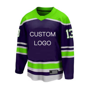 High Quality OEM Unisex Ice Hockey Jersey 100% Cotton Quick Dry Breathable Custom Logo Comfortable Fashion Wholesale Sportswear - Product Image 4