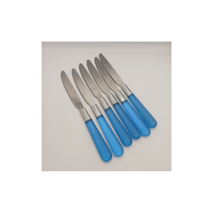 Cuillère en acier Ensemble de cuillères à poignée en résine courbée Cuillères à soupe pour tables à manger pour ustensiles de cuisine et restaurants - Product Image 6