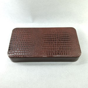 ชุดเครื่องเขียนหนังจระเข้แท้สำหรับสำนักงานพิมพ์ลายหนังแท้อุปกรณ์จัดระเบียบเดสก์ท็อปกระเป๋าสตางค์กุญแจแก้วที่ใส่ปากกาการ์ดหลายช่อง - Product Image 5