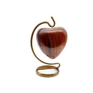 Wholesale Heart-Shaped Ash Urns Handcrafted Rosewood Engraving Personalized <b>Wooden</b> Cremation Urns Decorative <b>Box</b> Wood Ash Urns - Product Image 3