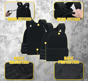 Gilet lesté très vendu pour hommes et femmes avec plaques de poids pour les entraînements de musculation et d'endurance, la course à pied et la marche - Product Image 5