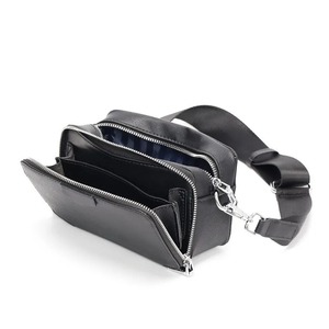 Sac bandoulière de luxe pour homme, double fermeture éclair, décontracté, en tissu Cordura, personnalisable pour le voyage, 12 pouces - Product Image 2