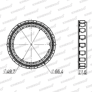 SGBW03 Sprag pour Ford ZF 5R55N/S/W4HP24 ; 5HP19, Embrayage captif ; 5HP19, Friction simple ; 6HP19, 245mm ; 6HP19, 255mm ; 6HP26 - Product Image 2