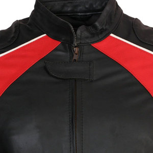 Chaqueta de moto de cuero personalizada de alta calidad para hombre, abrigo de invierno al por mayor de tendencia superior con logotipo personalizado - Product Image 5