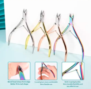 Couleur Enduit De Haute Qualité En Acier Inoxydable Soins Des Ongles Pince À Cuticules Aigle Bec Tondeuses Manucure Coupe-Ongles - Product Image 2