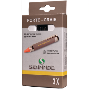 Porte-craie SOPPEC 120 mm pour craies rondes/carrées, lot de 3 pièces par boîte - Product Image 3