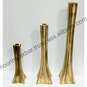 Bougeoir élégant fait main en métal noir de style européen, plaqué aluminium, impression personnalisée pour la décoration de table de Noël 2026 - Product Image 4