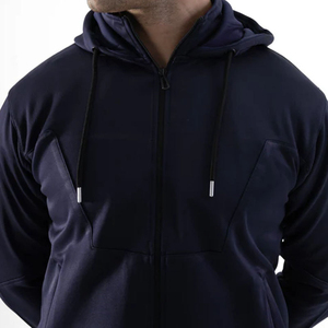 ชุดวอร์มผู้ชาย สีพื้นเรียบ แบบมีซิปเต็มตัว ทรงปกติ ผ้าฝ้าย 100% ซับในผ้าฟลีซ เหมาะสำหรับออกกำลังกายและสวมใส่ในชีวิตประจำวัน - Product Image 5