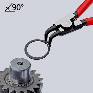 Pince à circlips externe polie à 90 degrés KNIPEX, modèle 21, longueur 170 mm, pour arbres de 19 à 60 mm, pour outils d'atelier - Product Image 6