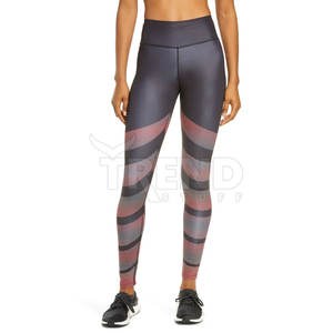 Leggings 100% coton de haute qualité pour femmes conception d'impression personnalisée taille élastique disponible différentes tailles couleurs prix de gros - Product Image 2