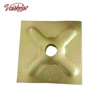 Accessoires de coffrage pour la construction industrielle, système de tirants à béton galvanisés de 16 mm, plaque de ronçonnage carrée en acier doux FA-1013 50