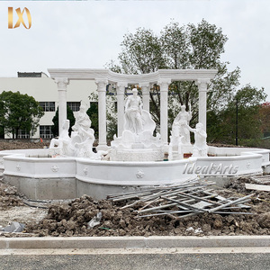 Mármol de fuente de agua <span class=keywords><strong>Trevi</strong></span> blanco grande de lujo famoso de alta calidad para jardín al aire libre - Product Image 5