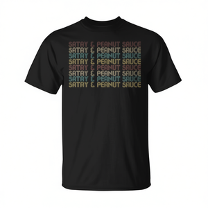 Camiseta Premium Promocional de Comida Indonesia: Satay y Salsa de Cacahuete - Product Image 2