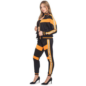 Prix de gros, bloc de couleurs, logo personnalisé, vêtements de sport pour femmes, survêtement pour femmes, vêtements de sport deux pièces, streetwear, survêtement 2026 - Product Image 5