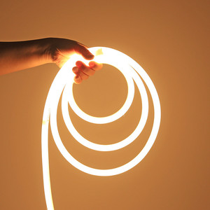360° Degree LED Neon Rope Light Ø24mm 5m 30W 24V IP65 SMD2835 360LEDs 3000K 4000K Warm Neutral <b>White</b> LED Neon Flex <b>Strip</b> Lights - Product Image 1