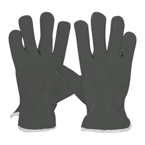 Guantes de trabajo para Conductor de cuero dividido de piel de vaca, resistentes, suaves y cómodos, para construcción, jardinería, uso diario, guantes resistentes al calor - Product Image 5