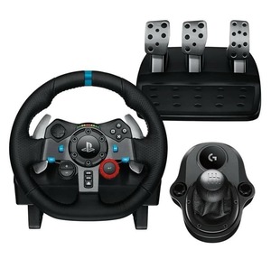 Volante de Carreras Logitech G29 Driving Force con Pedales y Palanca de Cambios G, Aluminio de Alta Calidad, Wi-Fi, 1 Año de Garantía, OEM, DIY, 4000mAh - Product Image 1