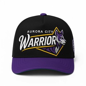 Usine de haute qualité logo de broderie personnalisé 5 panneau chapeau un cadre deux tons structuré Sport de plein air coton hommes femmes casquette de Baseball - Product Image 2