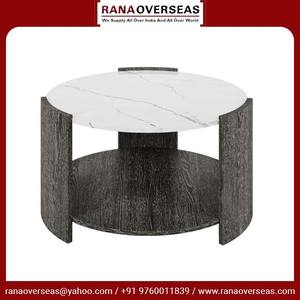 Produit de haute qualité Table basse circulaire moderne Utilisation de la table centrale en bois de dernière qualité pour le salon et le bureau à domicile au meilleur taux - Product Image 6