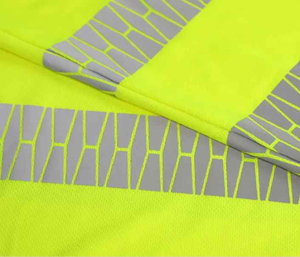 Chemise de travail boutonnée à manches longues pour polyester fluorescent haute visibilité Logo imprimé par transfert de chaleur personnalisé Sécurité réfléchissante - Product Image 5