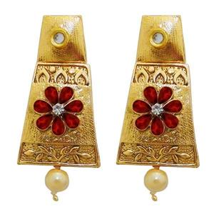 Boucles d'oreilles Kriaa Fine Cuff Plaqué Or avec Pierre Autrichienne Dangler 1313019B - Product Image 1