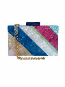 Fabriqué à la main élégant dames résine époxy pochette sac à bandoulière à la mode acrylique soirée mariage sac à main Portable robe Style - Product Image 6