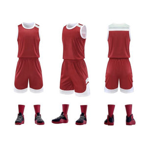 Vêtements de basket-ball en gros, maillot à séchage rapide avec short respirant, qualité supérieure, broderie de drapeau - Product Image 2