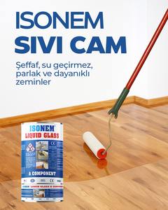 ISONEM LIQUID GLASS PU 2 PARTIES FINITION TRANSPARENTE BRILLANTE ou MATTE EXCELLENTE ADHÉSION PENETRATION IMPERMEABLE FABRIQUÉ EN TURQUIE - Product Image 6