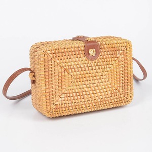 Bolso bandolera de ratán para mujer, tejido a mano, de la mejor calidad, bolso de mano natural con correas. - Product Image 5