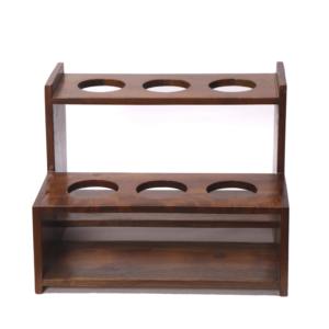 <b>Wall</b> Mounted Wooden Spice Holder Home Kitchen 2 Tier Wooden <b>Shelve</b> mango Wood natural Polished - Product Image 6