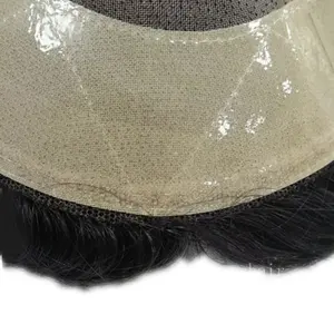 Chất lượng cao bền Mono toupee người đàn ông mao mạch giả đơn vị thay thế cho nam 1B