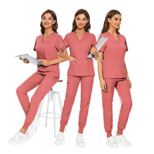 Ensemble d'uniformes de travail personnalisés pour femmes et hommes, ensembles d'uniformes de travail pour infirmières, ensembles d'uniformes unisexes, vente en gros, polyester et élasthanne, mode, soins infirmiers - Product Image 6