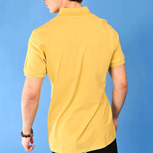 T-shirt homme respirant, 100% coton, à séchage rapide avec bouton pour polos homme grande taille - Product Image 3