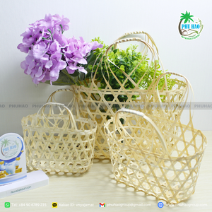 Bolsa de playa de jacinto de agua natural con interior espacioso y asas cómodas Exportación de Vietnam - Product Image 3