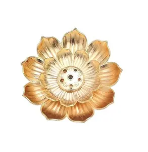 Đơn giản và sang trọng nhìn hương chủ mạ vàng hoa thiết kế nhà hương thơm hương Burner có sẵn ở mức giá cạnh tranh