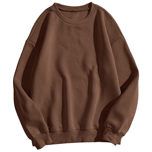 Sweat-shirt unisexe à col rond en polaire épais, imprimé personnalisé en polyester/coton, design d'hiver, prix bas - Product Image 3
