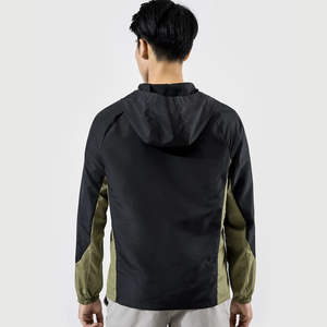 Veste coupe-vent imperméable en gros pour hommes avec capuche - Product Image 2